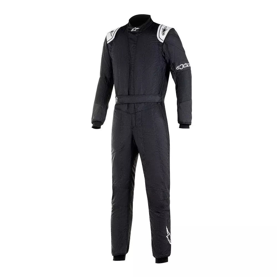 Driving Suit - GP Tech V3 - 1-Piece - FIA Approved - Double Layer - Fire Retardant Fabric - Black - X-Large - Each