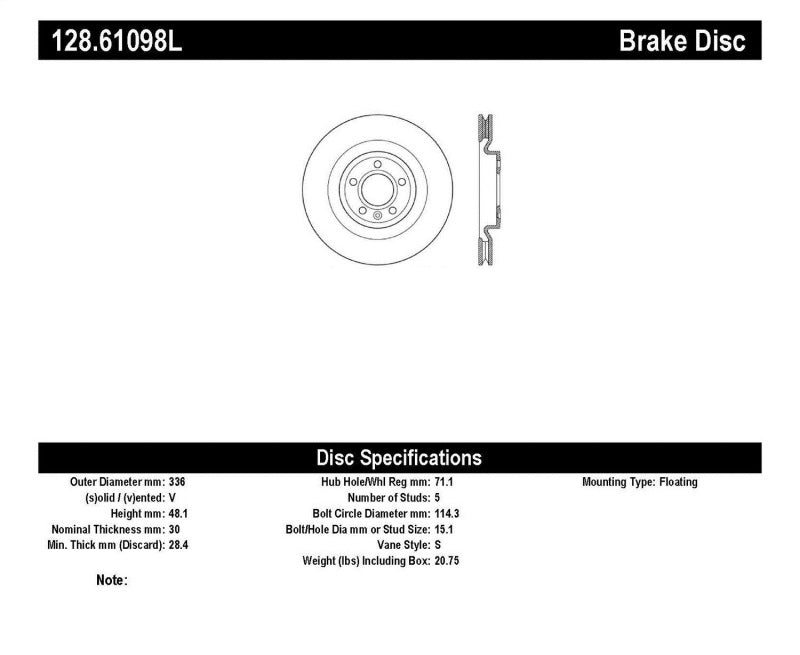ST Drilled Sport Brake Rotors