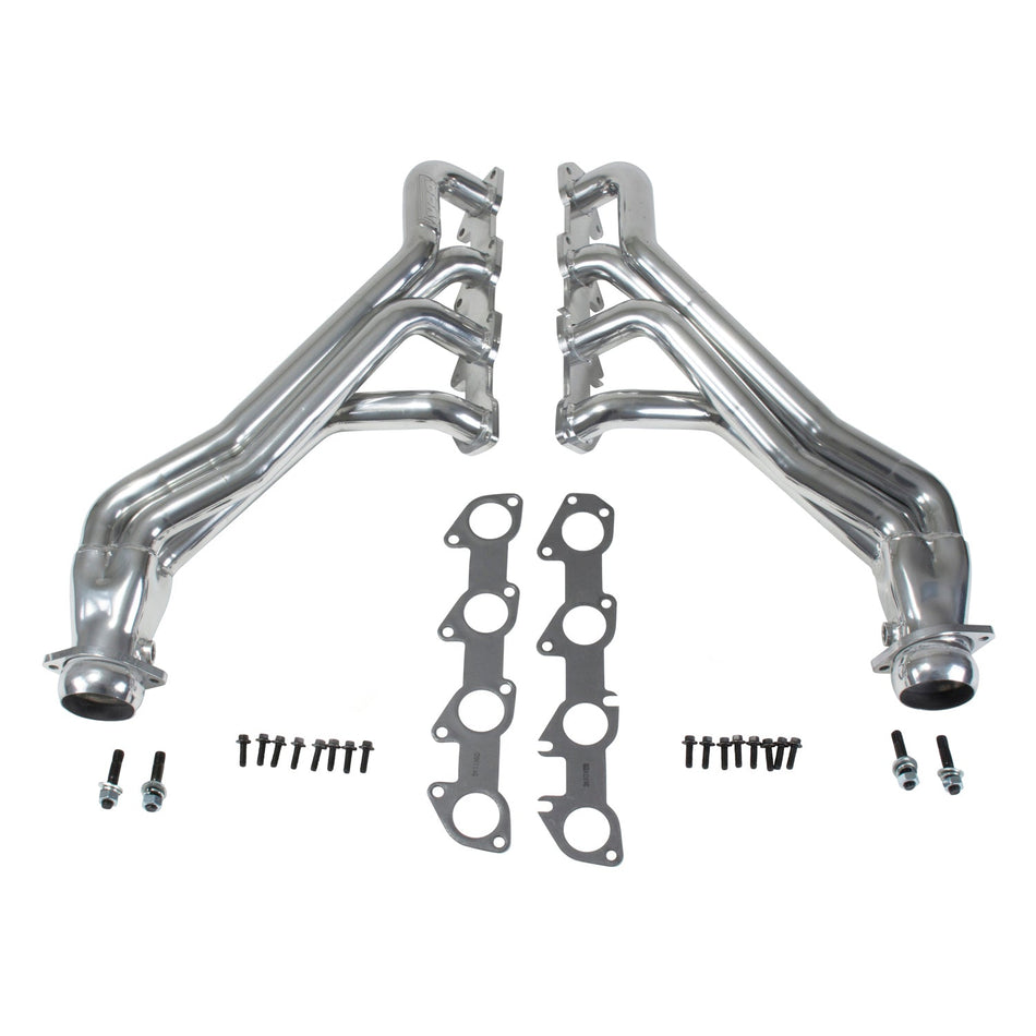 Dodge Challenger Charger Hemi 5.7 1 3/4 Long Tube Exhaust Headers Polished Silver Ceramic 09-24