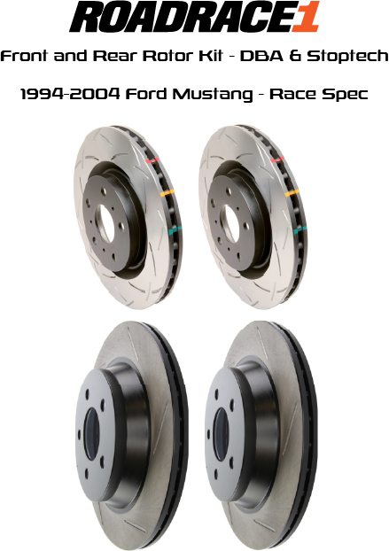 1994-2004 Ford Mustang Race Spec Rotor Set (Front and Rear)