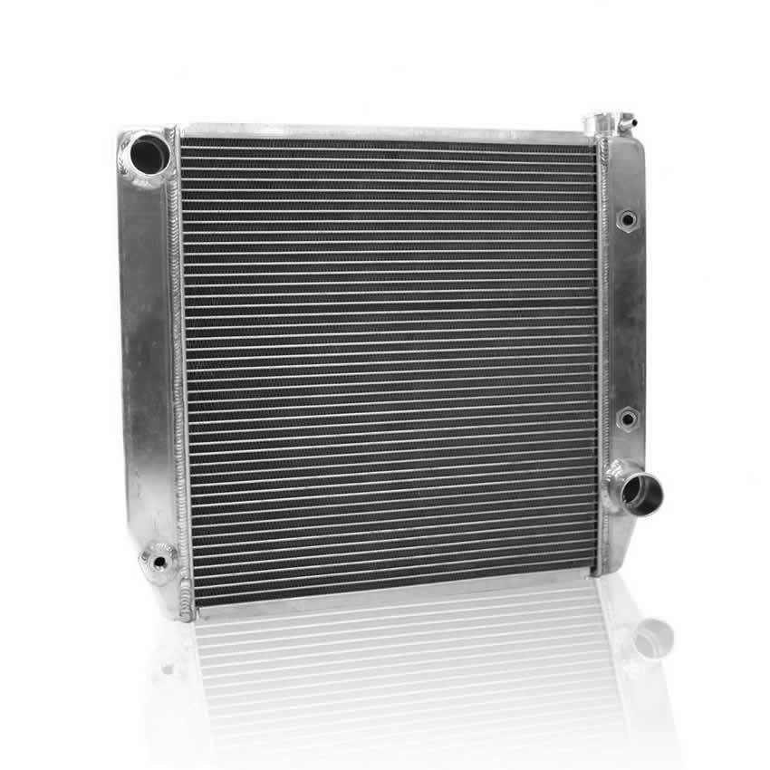 Radiator - ClassicCool - 22 in W x 19 in H x 3 in D - Driver Side Inlet - Passenger Side Outlet - Aluminum - Natural - Each