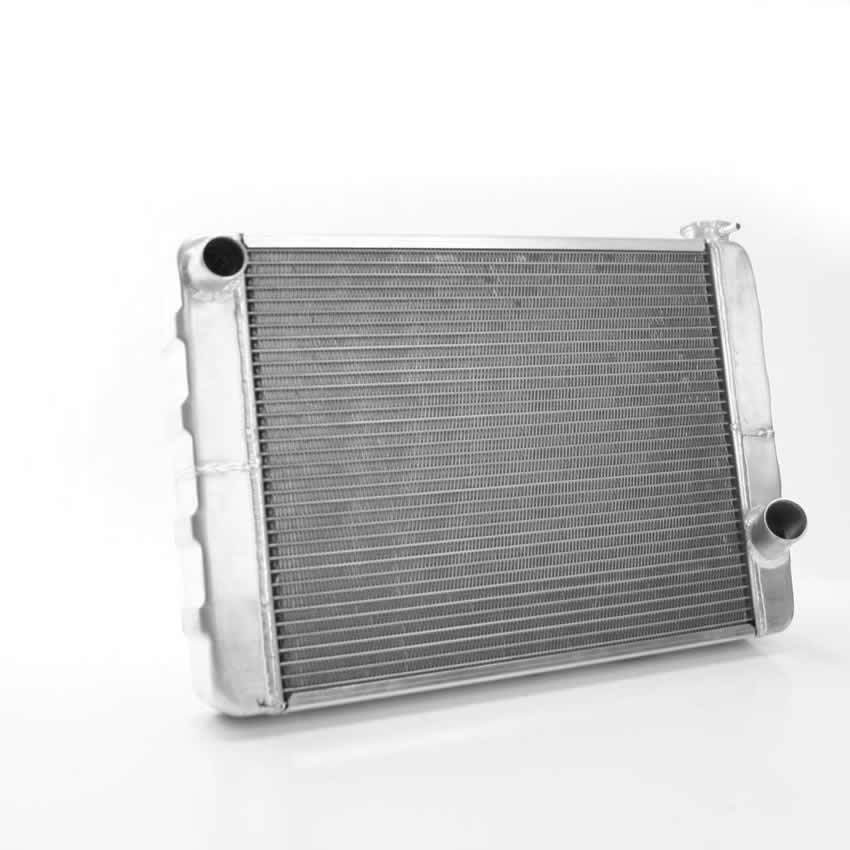 Radiator - 24 in W x 15.5 in H x 3 in D - Driver Side Inlet - Passenger Side Outlet - Aluminum - Natural - Universal - Each