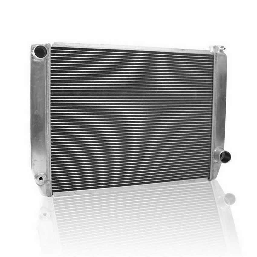 Radiator - ClassicCool - 27.5 in W x 19 in H x 3 in D - Driver Side Inlet - Passenger Side Outlet - Aluminum - Natural - Each