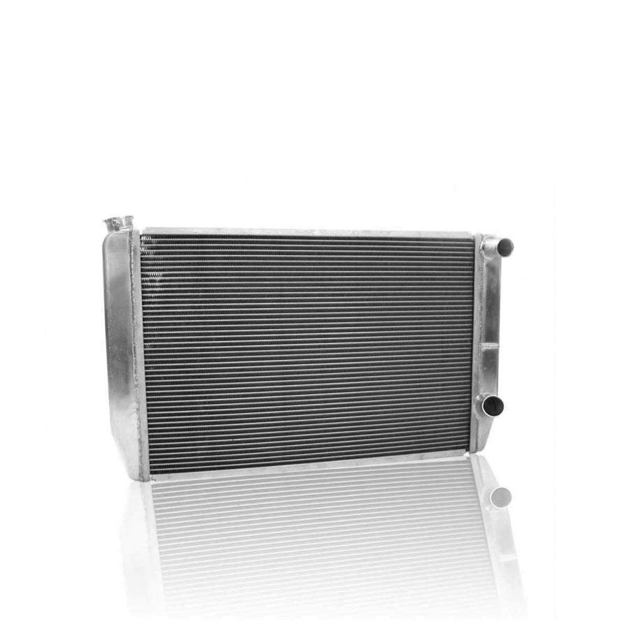 Radiator - Drag Race - 22 in W x 13 in H x 3 in D - Passenger Side Inlet - Passenger Side Outlet - Aluminum - Natural - Each