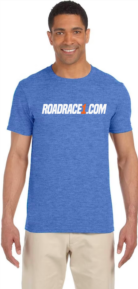 Road Race 1 - Short Sleeved T-Shirt - Heather Blue - Road Race 1