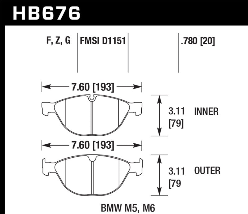 HAWK HPS Brake Pad Sets-image-Image