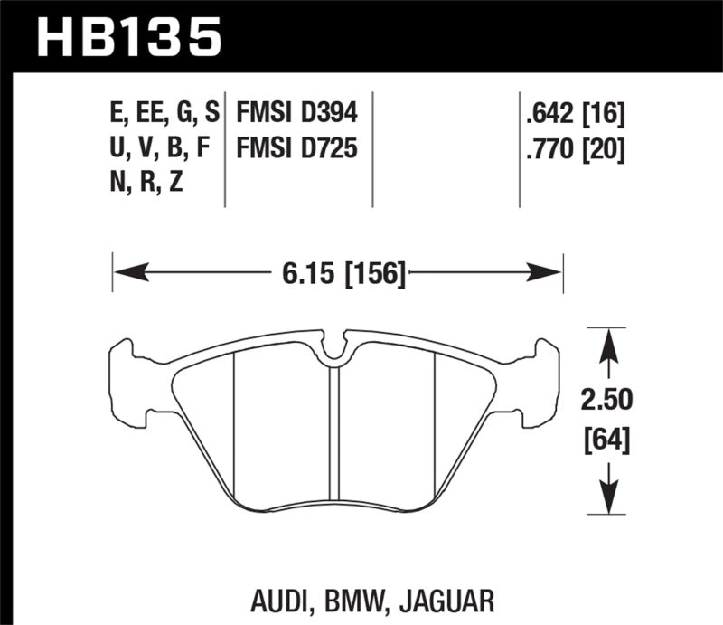 HAWK DTC-70 Brake Pad Sets