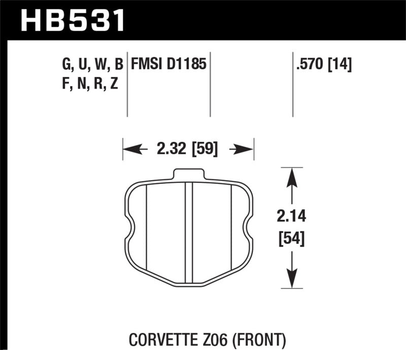 HAWK ER-1 Brake Pad Sets