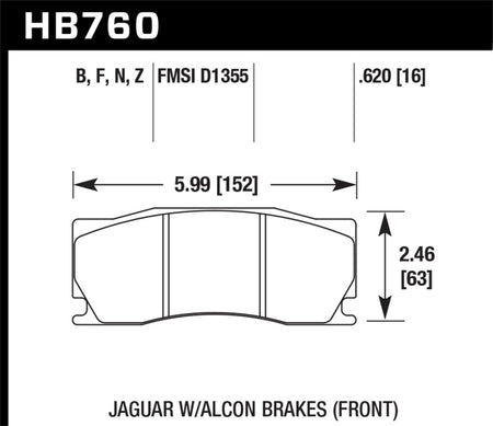 HAWK DTC-70 Brake Pad Sets