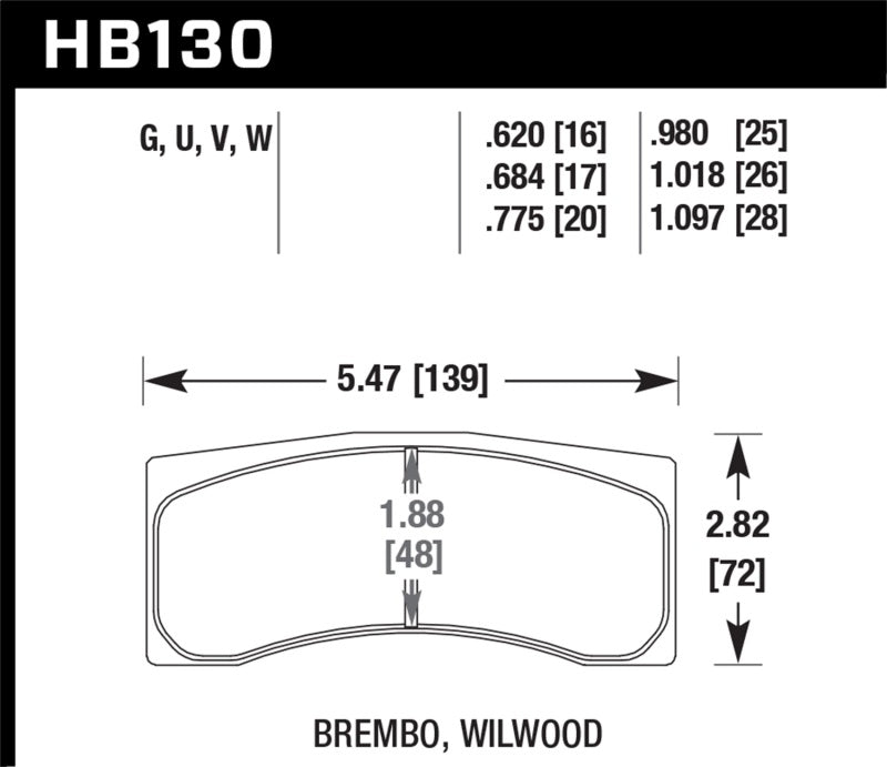 HAWK DTC-80 Brake Pad Sets