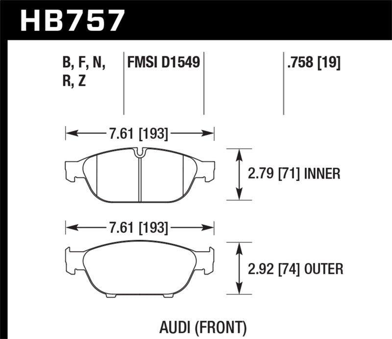 HAWK HP+ Brake Pad Sets-image-Image