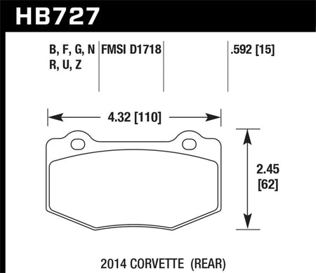 HAWK DTC-80 Brake Pad Sets