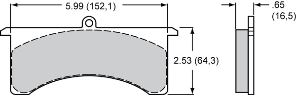 WIL AT6 Lug Mount Caliper 7516