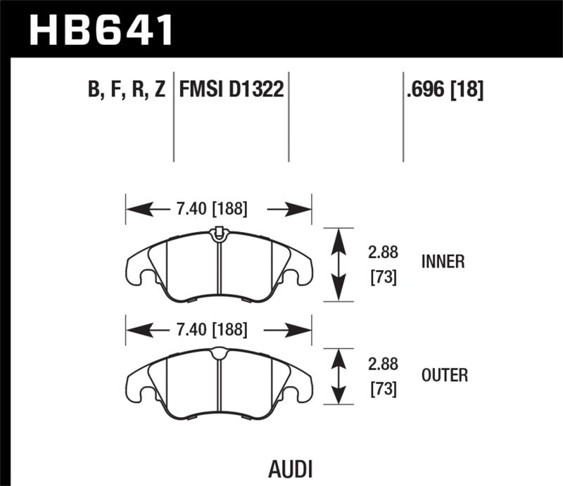 HAWK HP+ Brake Pad Sets