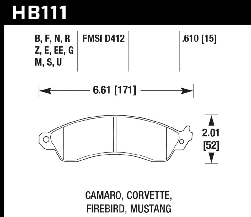 HAWK HPS 5.0 Brake Pad Sets