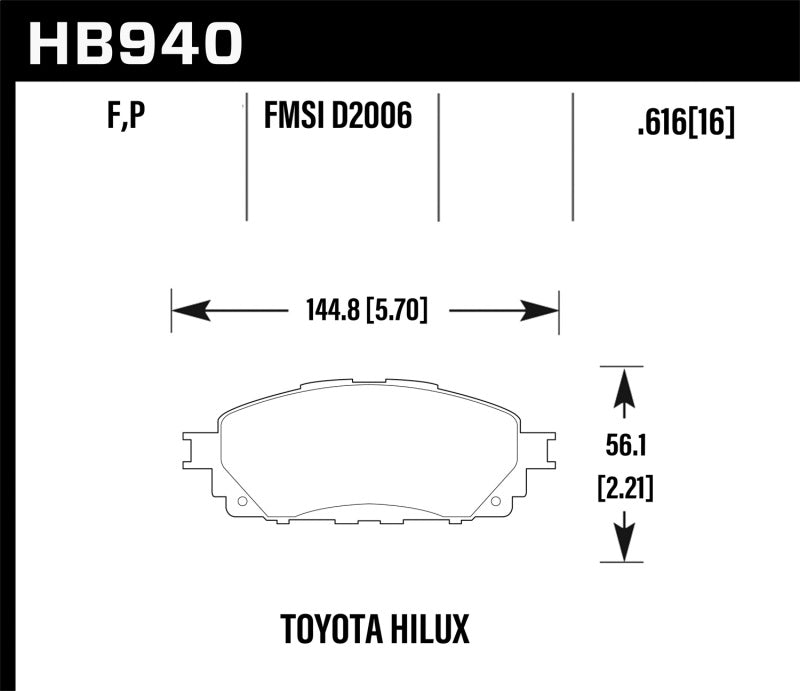 HAWK HPS Brake Pad Sets