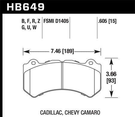 HAWK DTC-80 Brake Pad Sets