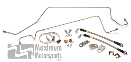 MM Stainless Brake Hoses & Hard Lines, 1986-93, SN95 calipers, rear - Road Race 1