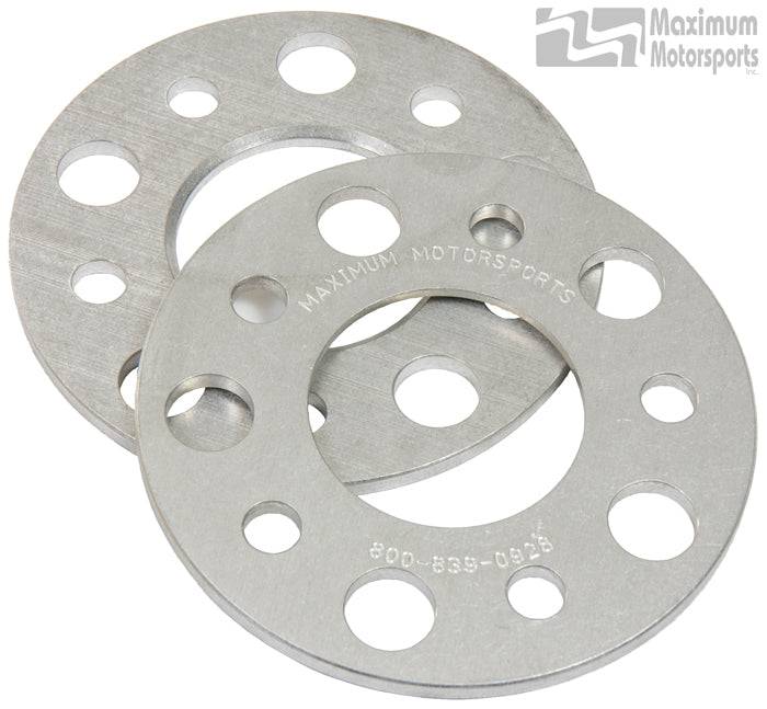 1/4" thick wheel spacers, 5-Lug, pair, 1979-2014 Mustang - Road Race 1