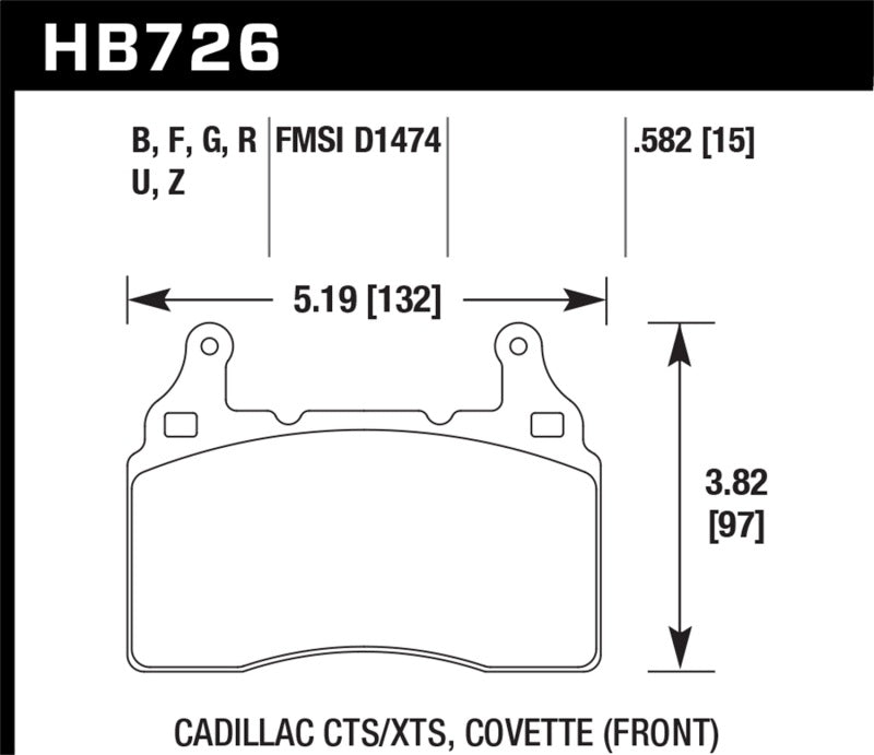 HAWK HPS Brake Pad Sets