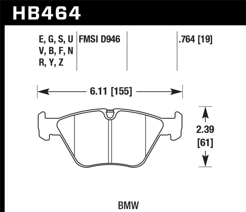 HAWK ER-1 Brake Pad Sets