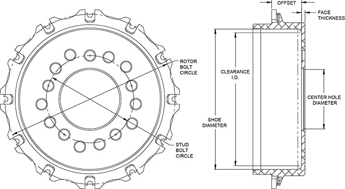 WIL Rotor Hat 170-13354-lg-dwg