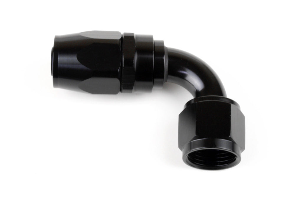 RaceFlux 90-Degree Double Swivel Seal Hose End Fitting, -12AN