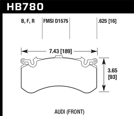 HAWK HPS Brake Pad Sets