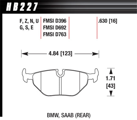 HAWK DTC-80 Brake Pad Sets