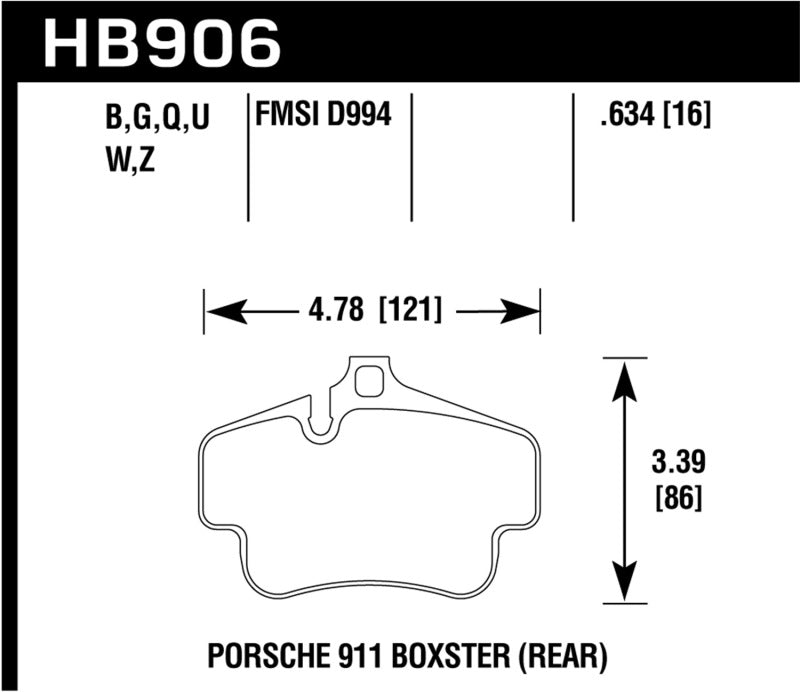 HAWK ER-1 Brake Pad Sets