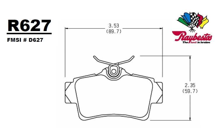 1994-2004 Ford Mustang Cobra - Raybestos R627.15 (Rear Set)